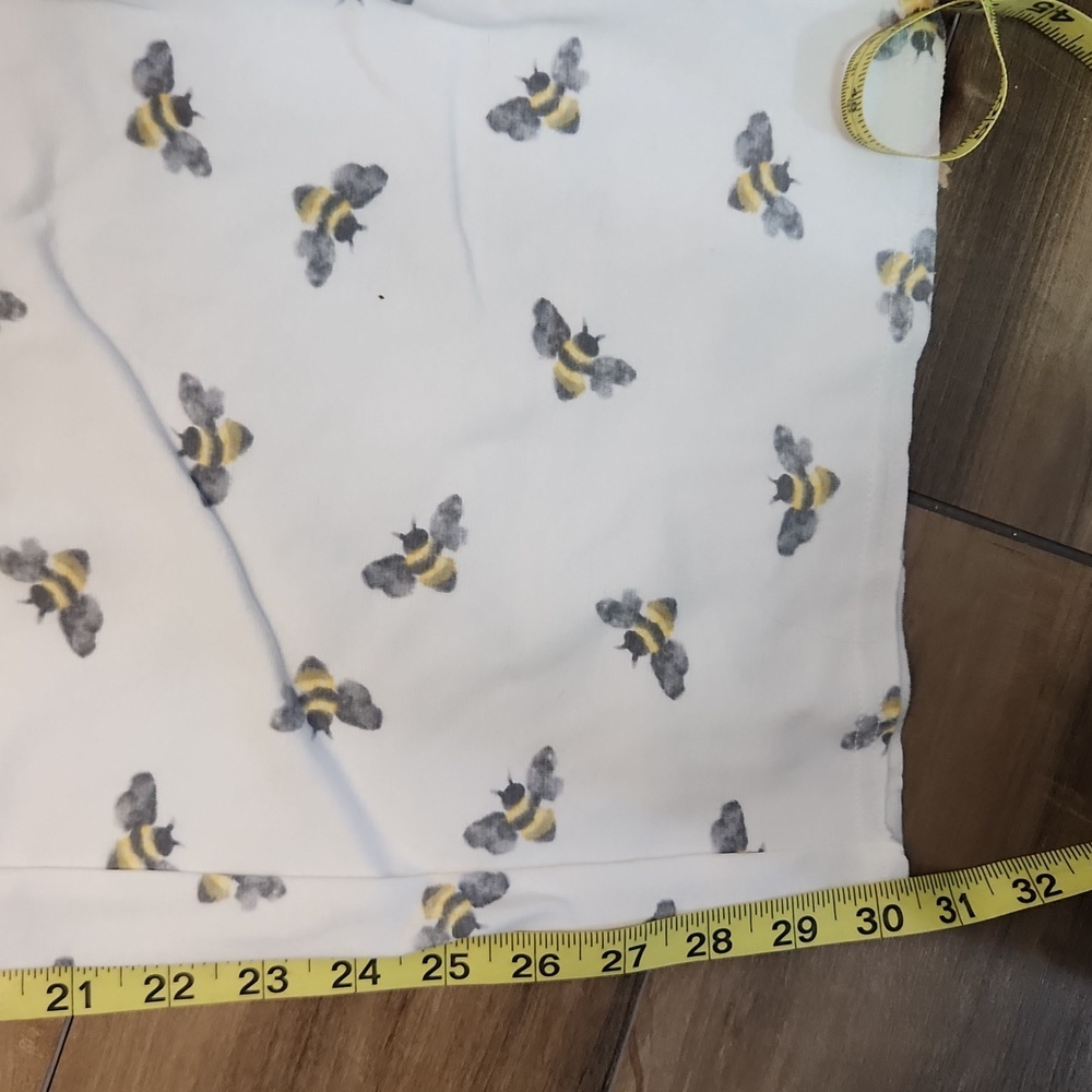 Burt's Bees baby brand honey bee pattern pajama pants size M 98% organic cotton - Picture 7 of 7